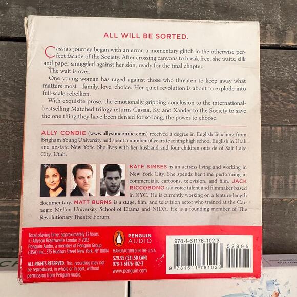The Complete Matched Crossed Reached Trilogy-Ally Condie Audiobooks Unabridged - Picture 2 of 6
